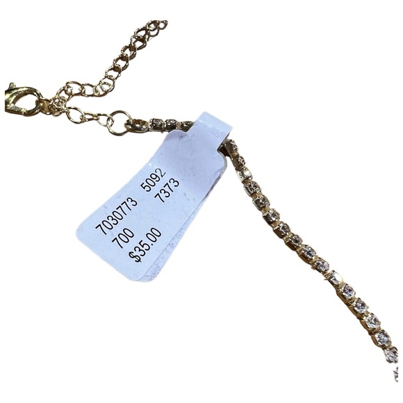 NWT Stunning Laura crystal gold jewelry 4pc Set - Picture 8 of 11